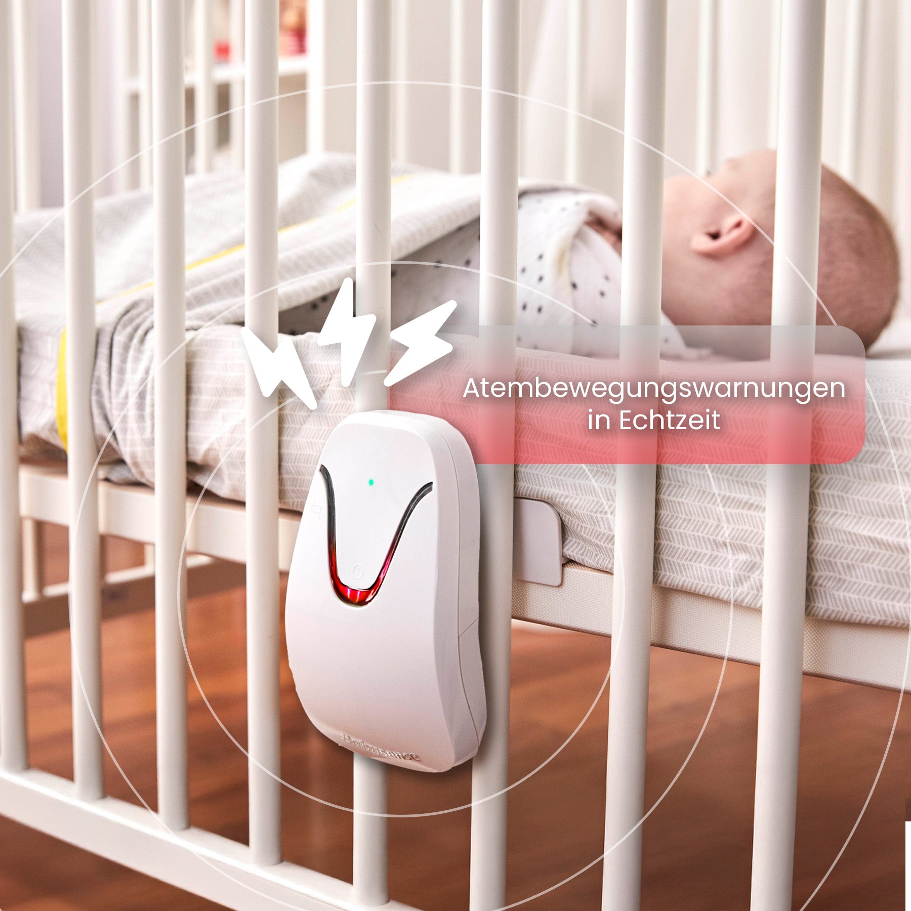Babysense 7 – Baby Monitor with Real Time No Breathing & Irregularity Alerts for Safe Sleep
