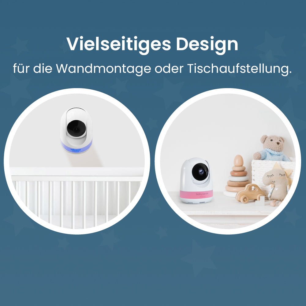 Babysense Prisma: Video Baby Monitor with 1 Camera, Non Wifi, Split Screen, Night Light & Sound Machine