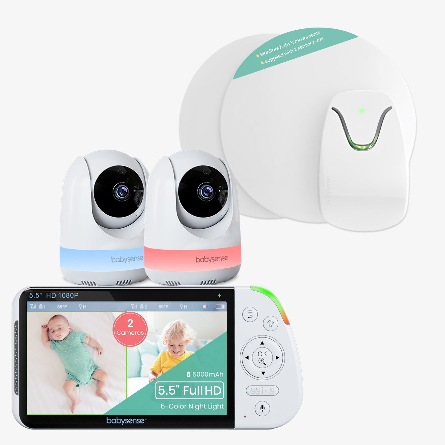 Babysense HOME 2-in-1 Monitoring Set